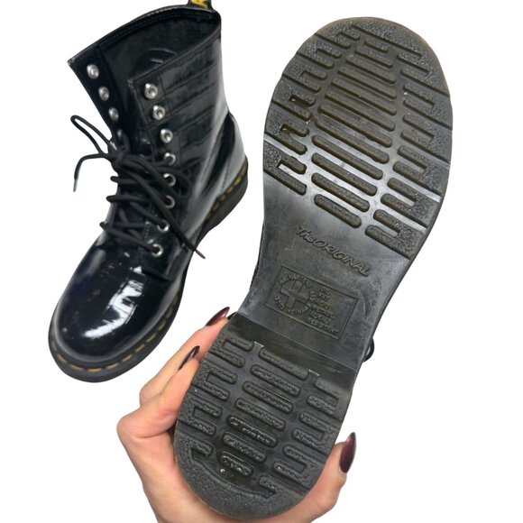 Dr. Martens 1460 Patent Croc Emboss Boots – US 8 / EU 39 – Excellent Condition - Picture 17 of 17